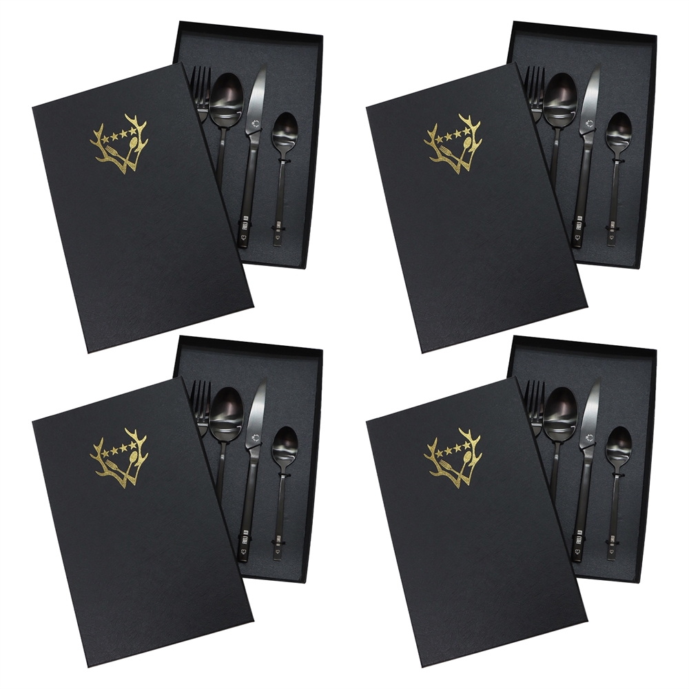 Frei.Wild - FW Black Edelstahl, Besteck-Set (16 teilig)