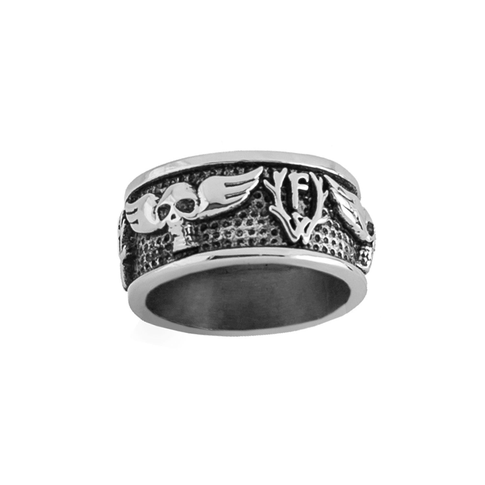 Frei.Wild - FdF Skull Edelstahl/Silber Ring