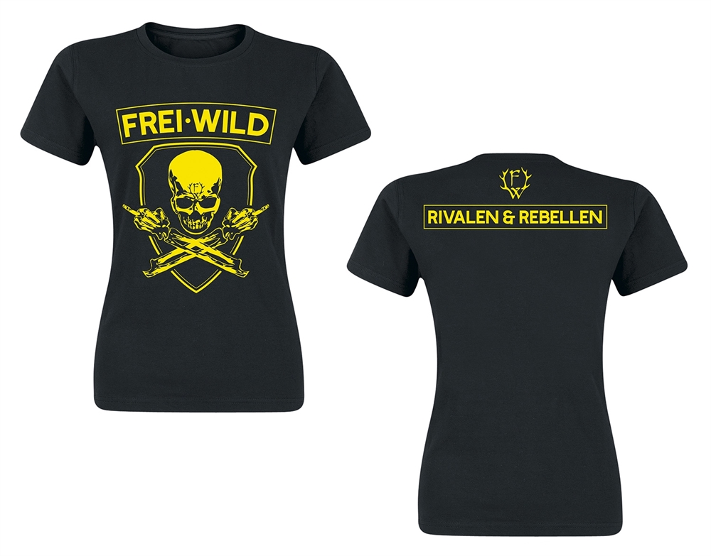 Frei.Wild - R&R / Skull, Girl-Shirt