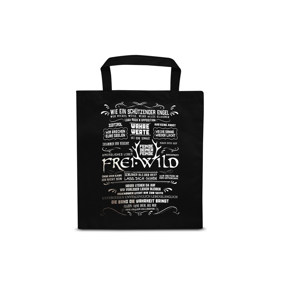 Frei.Wild - Songnamen, Stofftasche