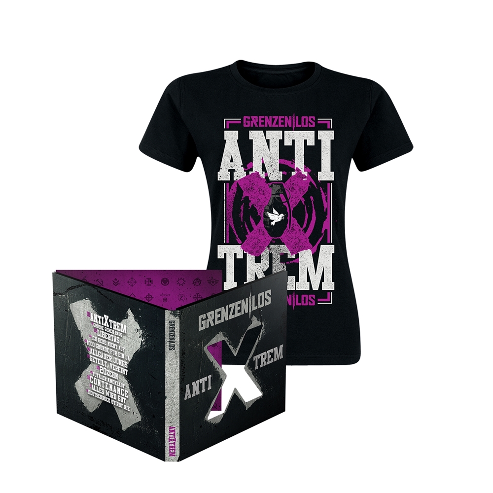 Grenzenlos - AntiXtrem, CD/Girl-Shirt Bundle